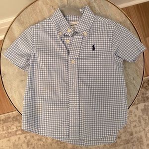 Ralph Lauren Toddler Boy 12M Short Sleeve Button Down - Excellent Condition!